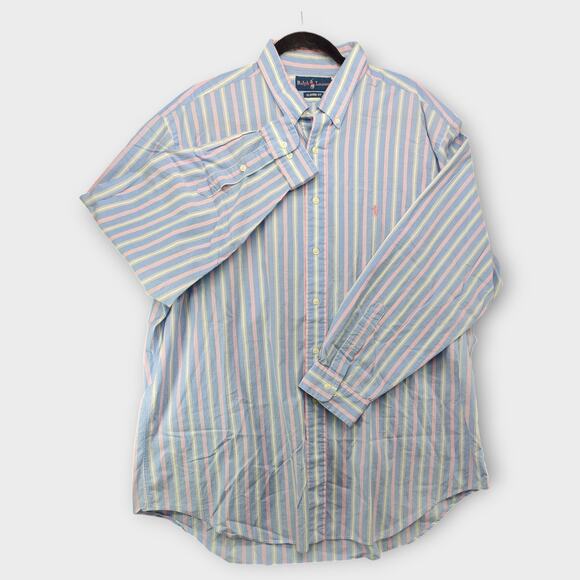 Ralph Lauren - Long Sleeve Button Down Shirt - Size 17 1/2 Classic Fit - Picture 3 of 7